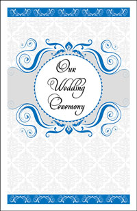 Wedding Program Cover Template 13B - Graphic 5